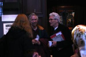Oxfordians at the Folger: Shelly Maycock, Roger Stritmatter & Hank Whittemore 